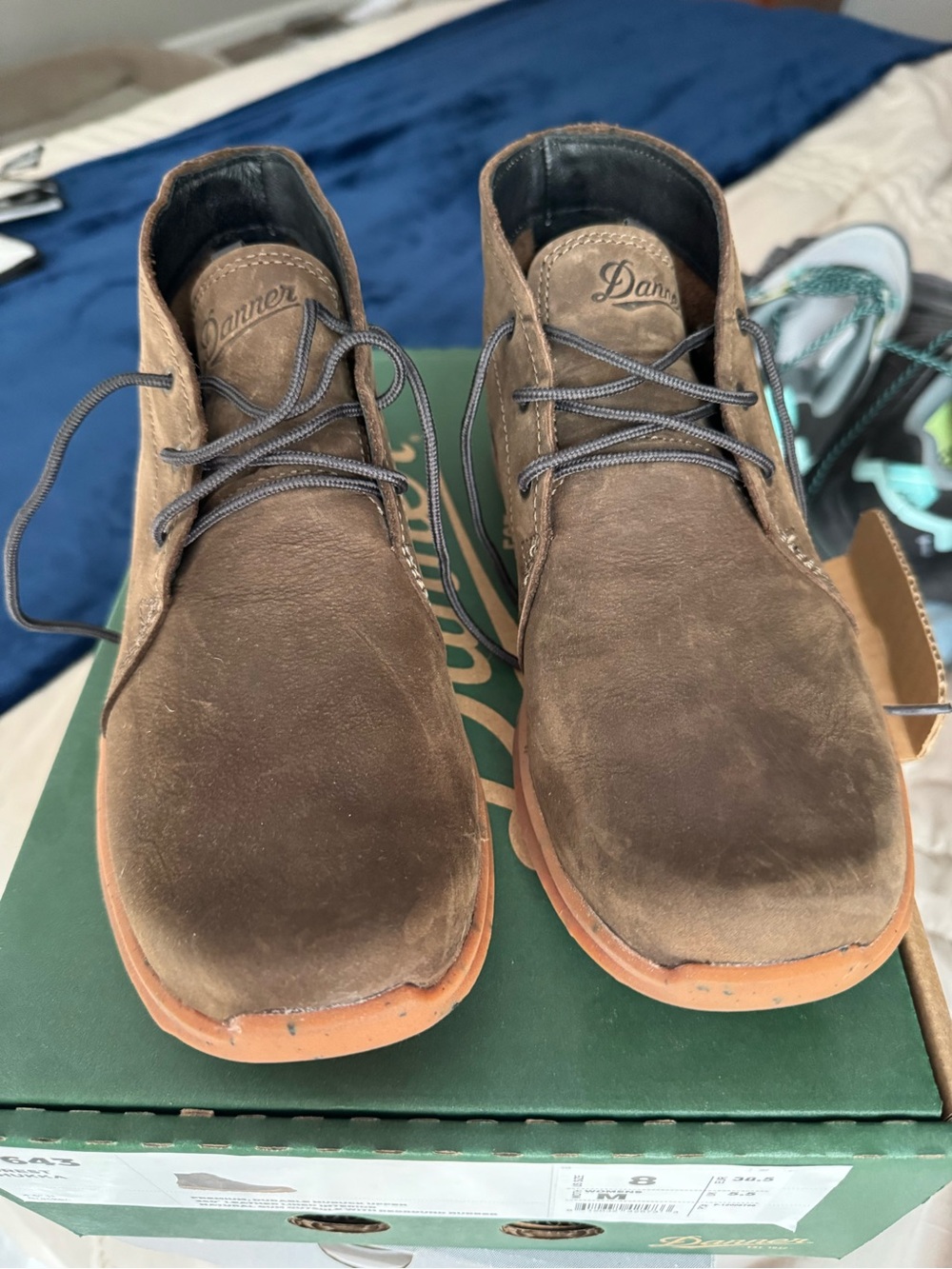 Danner Brown Leather Ankle Boots with Gum Sole Brand New in Box - Picture 2 of 4